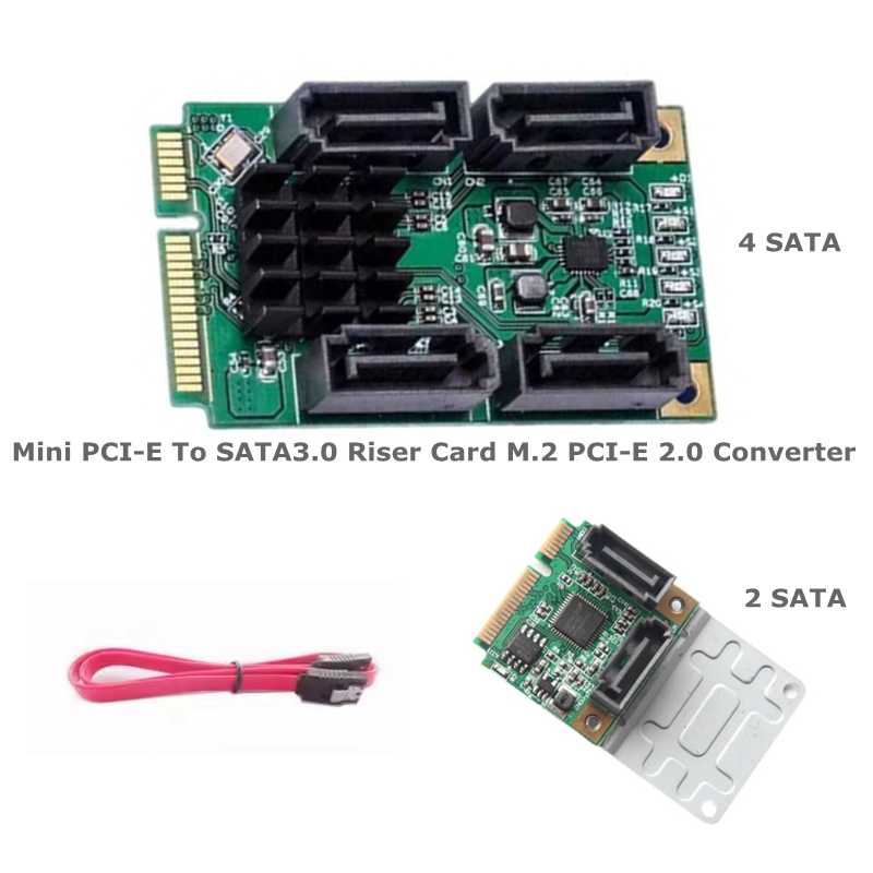 Pcie Riser Cable - Karta rozszerzeń Mini PCI-E na SATA3.0,