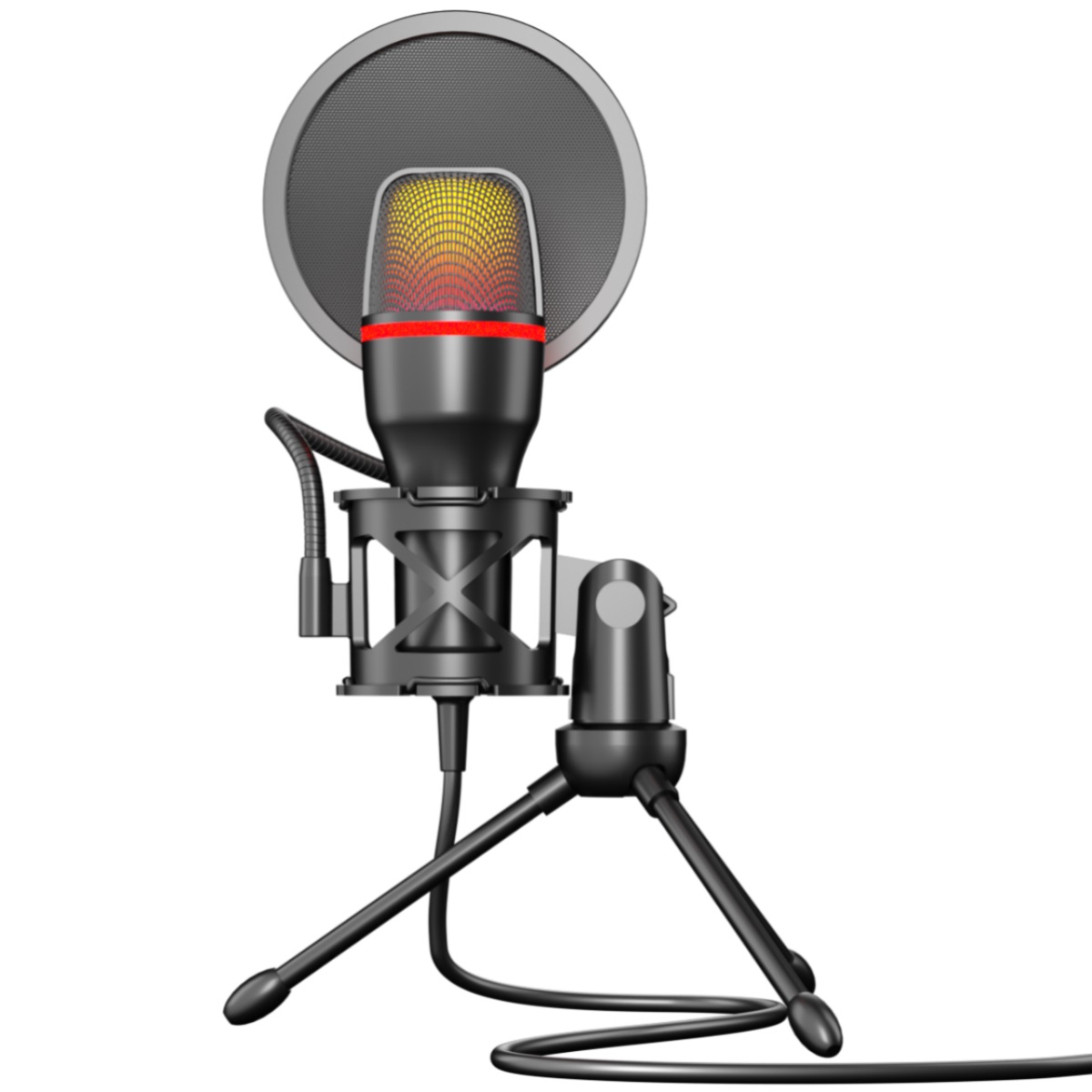 Pc Gaming Live Streaming - Profesjonalny mikrofon pojemnościowy do komputera PC