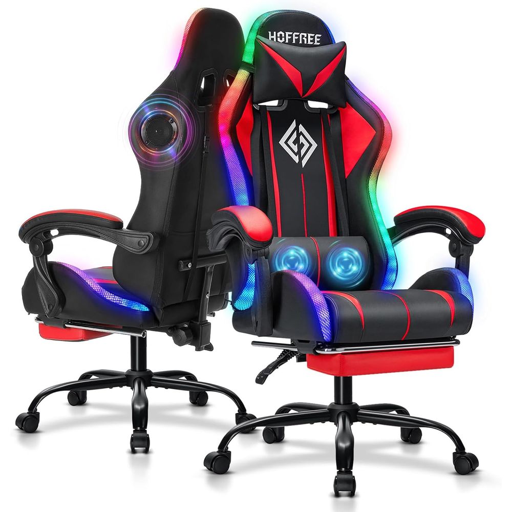 Gaming Speaker - Krzesło gamingowe RGB z głośnikami Bluetooth