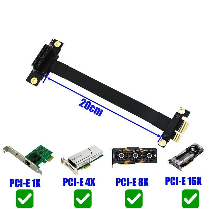 Pcie Riser Cable - Kabel przedłużający PCI-E 1X do 1X,