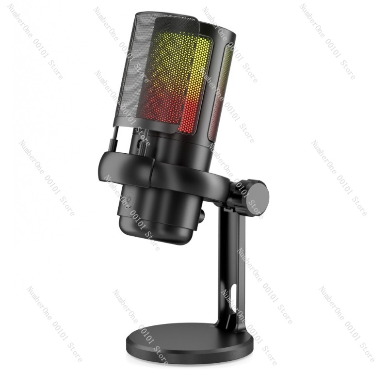 Pc Gaming Desktop - Mikrofon USB Kondensatorowy Biurkowy RGB do