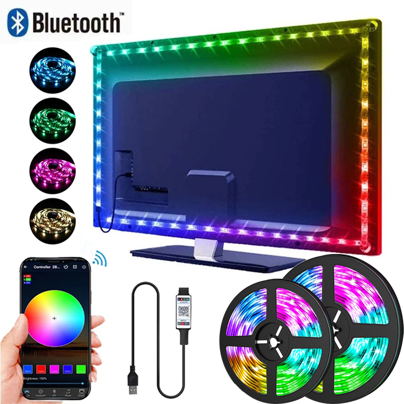 Pc Gaming On Tv - Taśma LED RGB 5050 sterowana aplikacją,