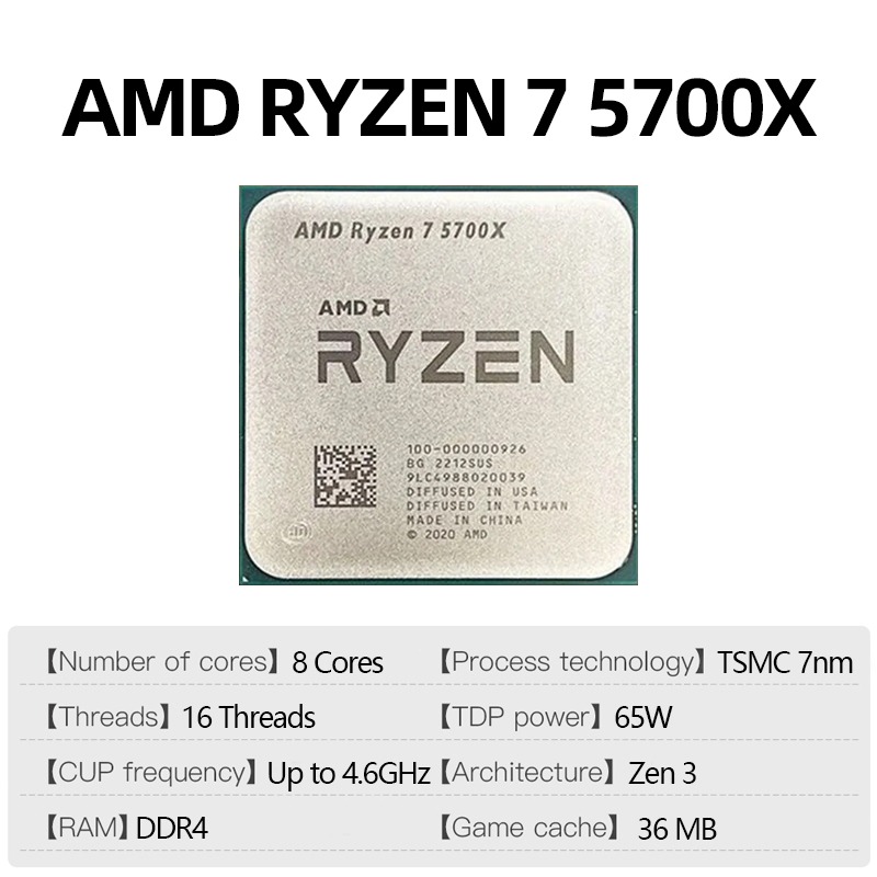 Procesor AMD Ryzen 7 5700X do  – Pc Gaming Desktop recenzja i cena