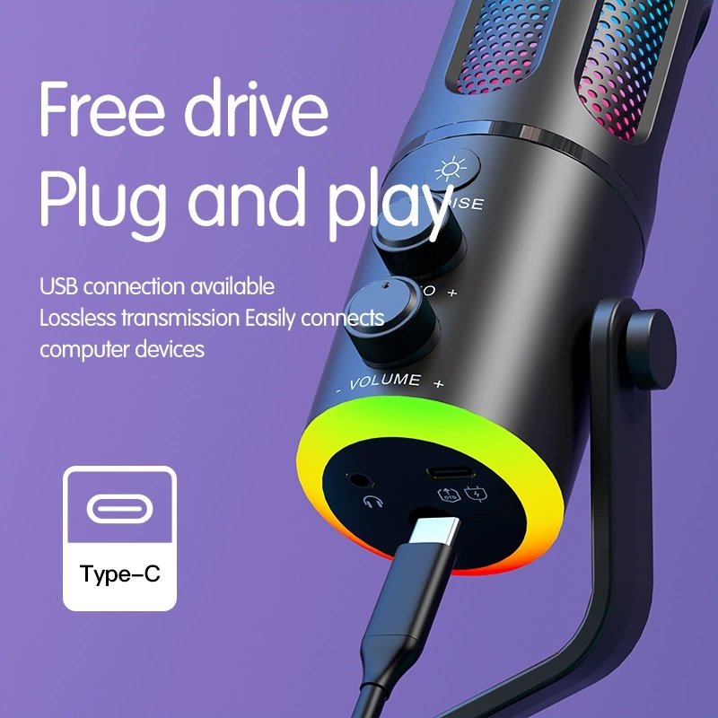 Mikrofon USB do gier SU8 dla P – Pc Gaming Live Streaming recenzja i cena
