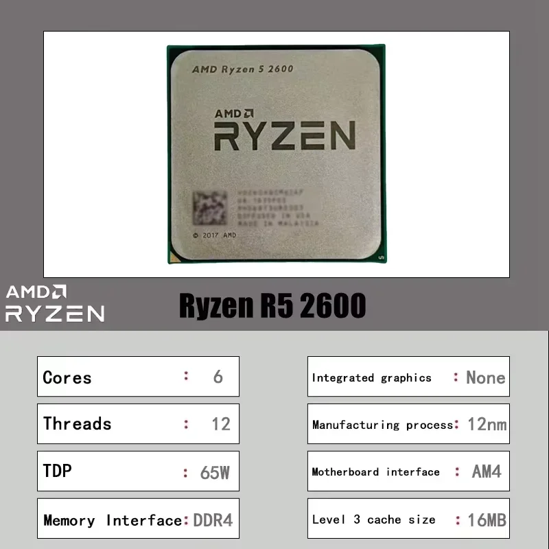 Procesor AMD Ryzen 5 2600 dla  – Pc Gaming Entry Level recenzja i cena