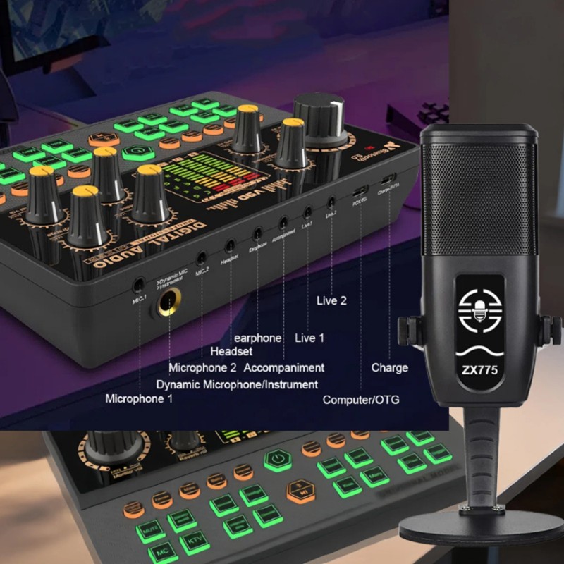 Zestaw karty dźwiękowej A41Z-V – Pc Gaming Live Streaming recenzja i cena
